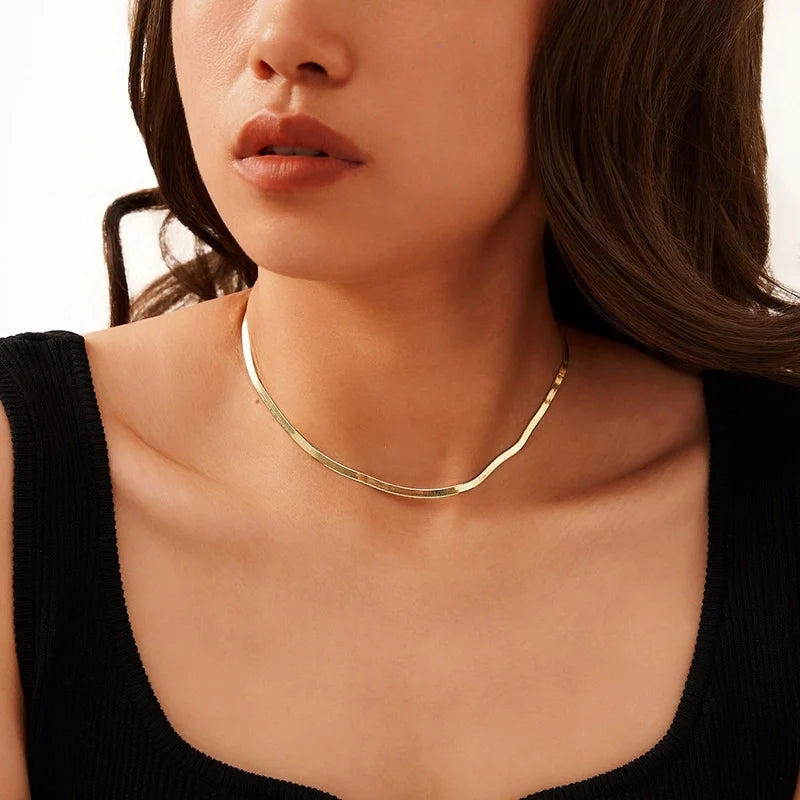 Silver Snake Necklace