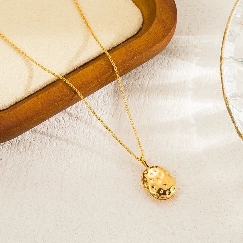 Silver-Flip Pendant Necklace