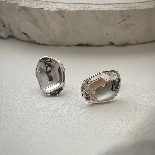 Silver Droplet Earrings