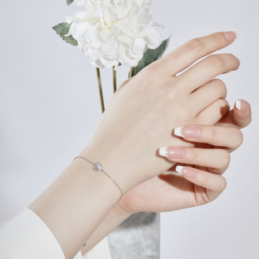 Silver Bracelets heart